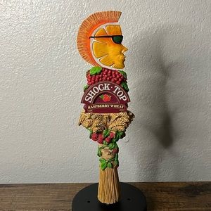 Shock Top Raspberry Wheat Beer Tap Handle 12” Barware Man Cave